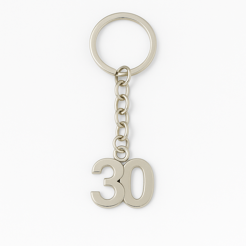 Aged 30 Keyring