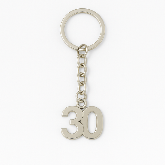 Aged 30 Keyring