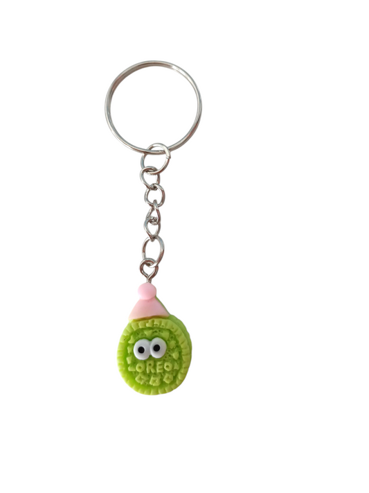Green Oreo Keyring