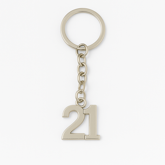 Aged 21 Keyring