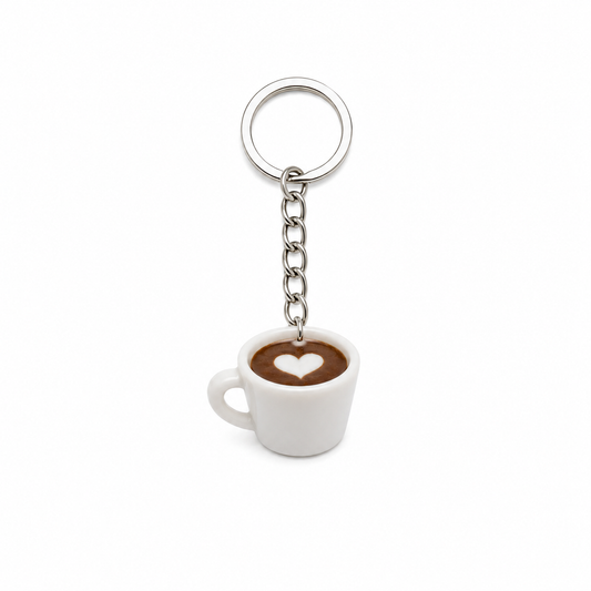 Cappuccino Keyring