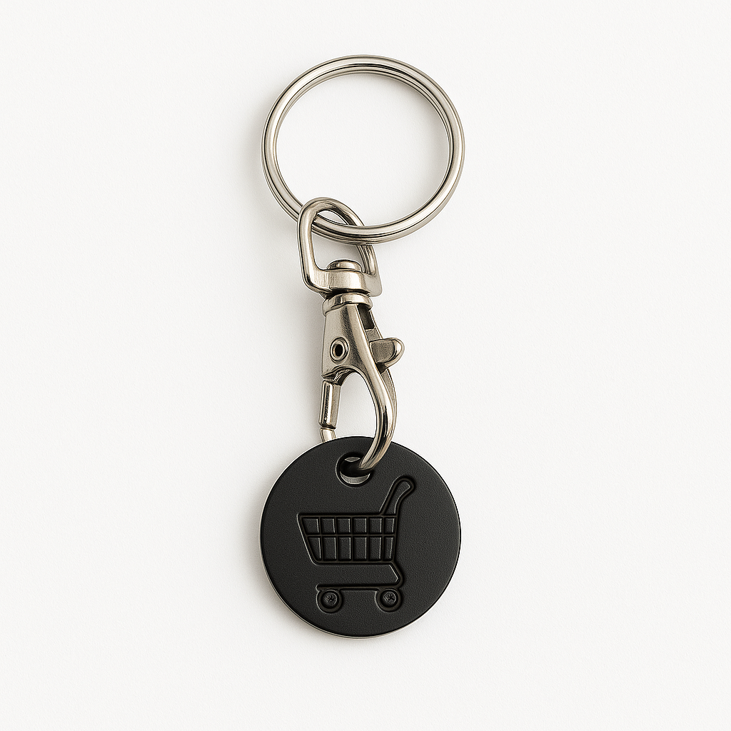 Trolley Coin Keyring