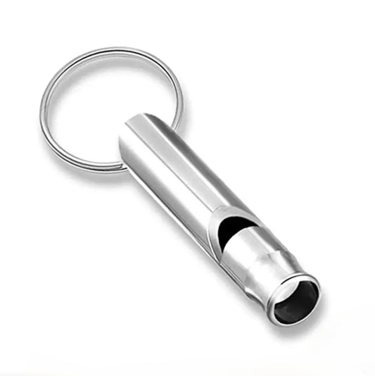 Silver Whistle Keyring